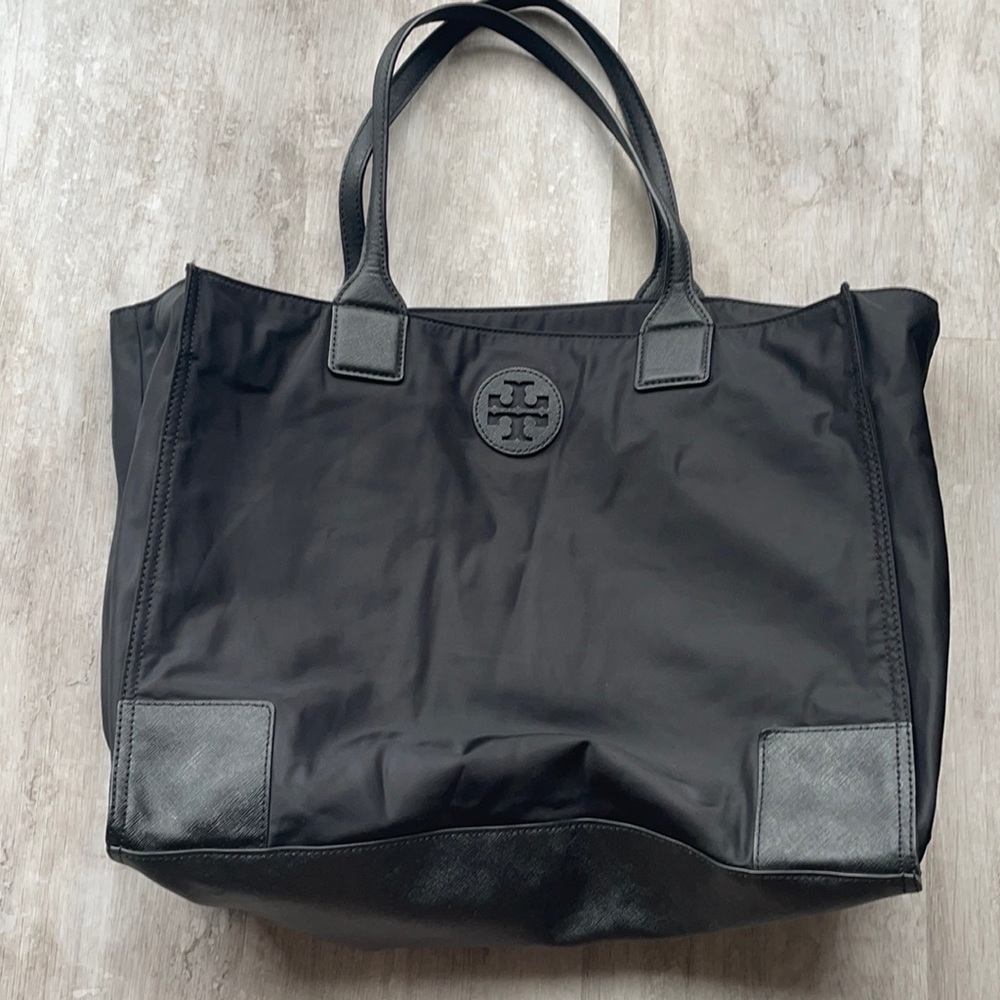 Tory Burch Black Nylon Tote Bag